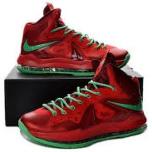 Lebron X Christmas Edition Size 9.5